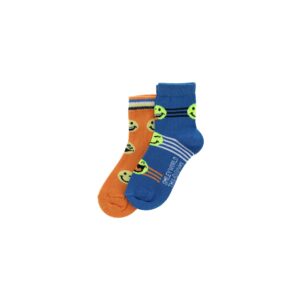 Basico spring baby boy smiley bi-pack socks 1