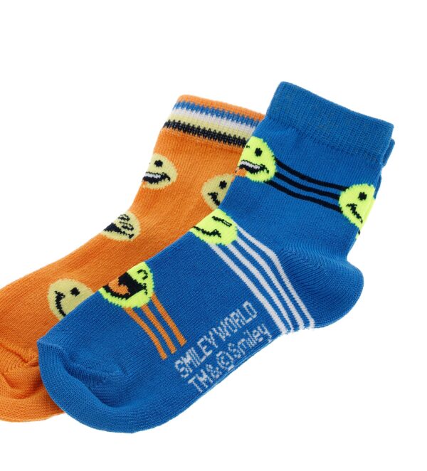Basico spring baby boy smiley bi-pack socks 1 – Image 2