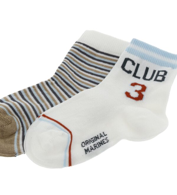 Basico spring baby boy short bi-pack socks – Image 2