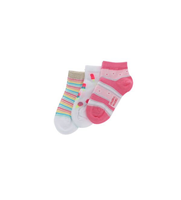 Basico spring girl tri-pack sneakers socks 5