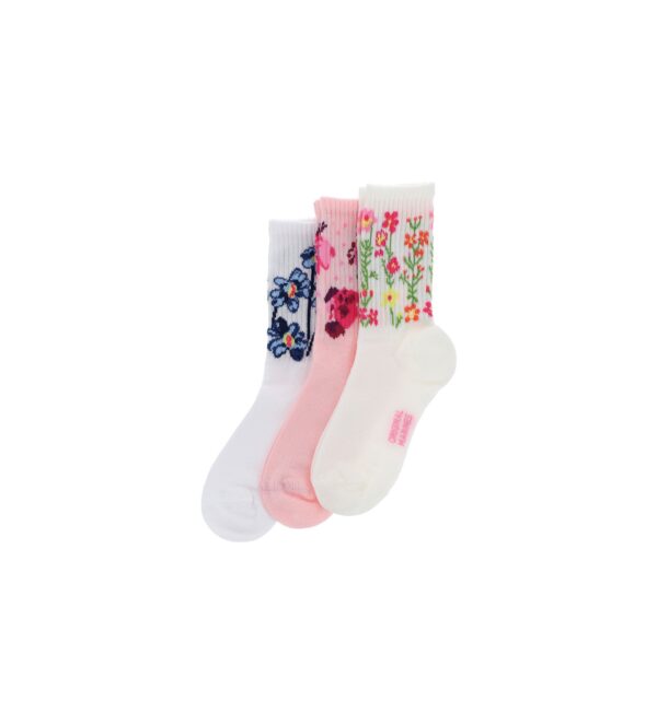 Basico spring girl short tri-pack socks 6