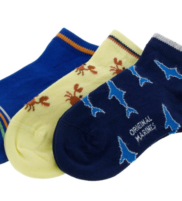 Basico spring boy tri-pack sneakers socks 3 – Image 2