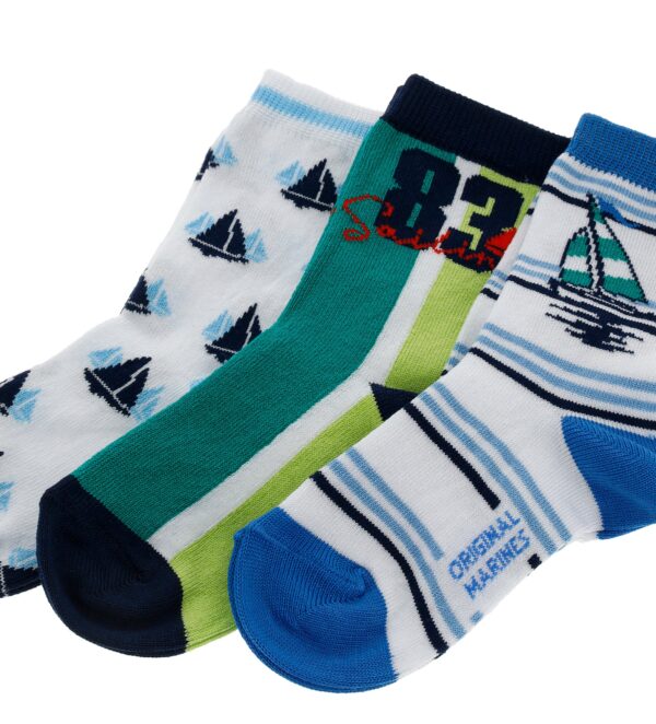 Basico Spring Boy Short Tri-Pack Socks 3 – Image 2