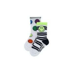 Basico Spring Boy Smiley Bi-Pack Socks
