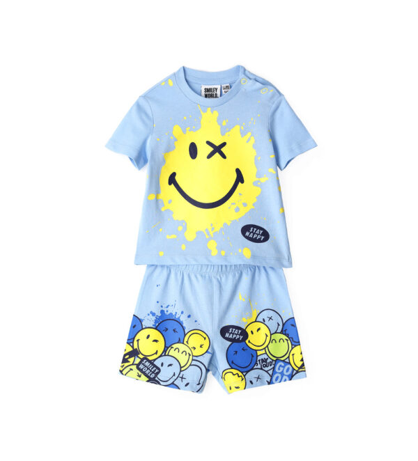 Good night baby boy smiley short pajamas 1 – Image 4