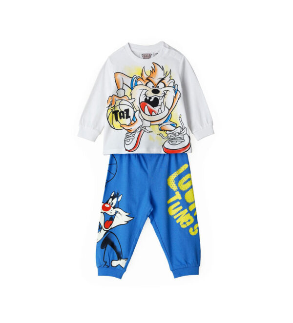 Good night baby boy long pajamas looney tunes taz – Image 4