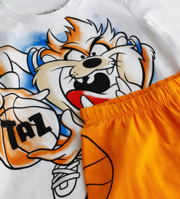 Good night baby boy long pajamas looney tunes taz – Image 2
