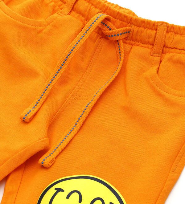 Indigo varsity baby boy smiley trousers – Image 3