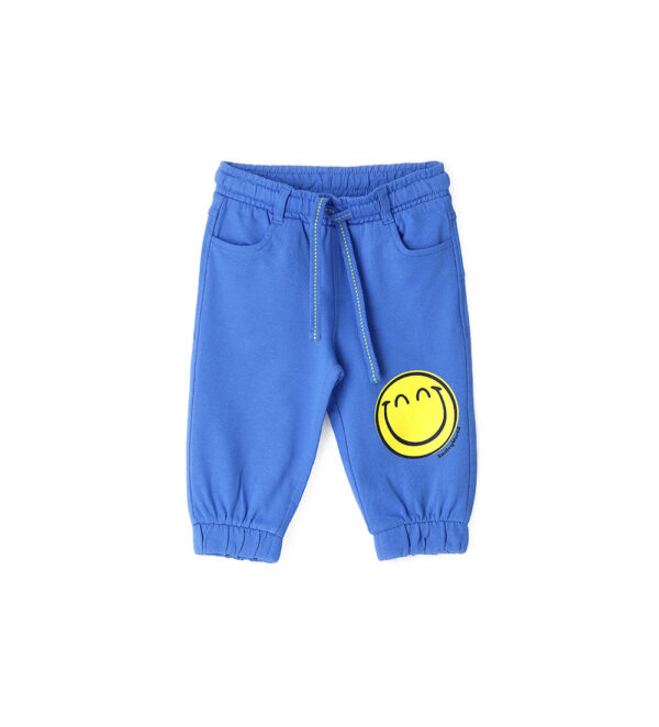 Indigo varsity baby boy smiley trousers – Image 6
