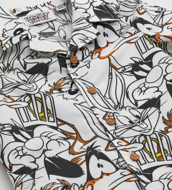 Sunny sunday baby boy looney tunes shirt – Image 2