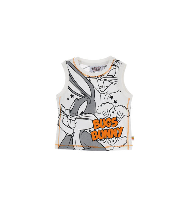 Sunny sunday baby boy looney tunes tank top – Image 6