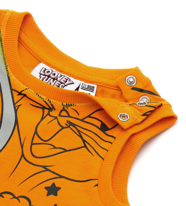 Sunny sunday baby boy looney tunes tank top – Image 3