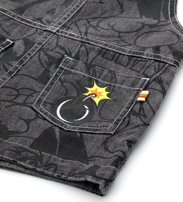 Sunny sunday baby boy looney tunes overalls – Image 4