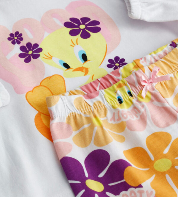 Good night baby girl looney tunes tweety long pajamas – Image 2
