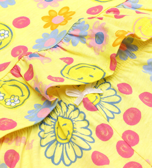 Good night baby girl smiley short pajamas 2 – Image 4