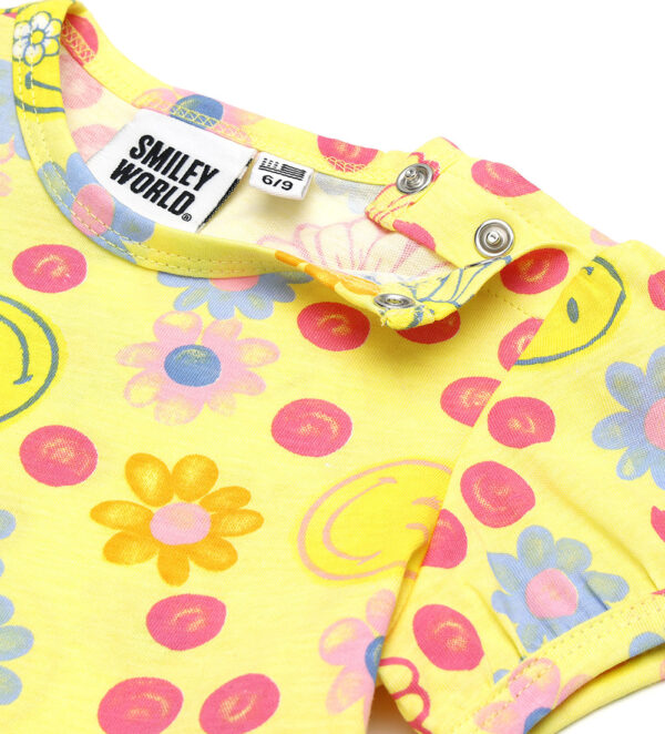 Good night baby girl smiley short pajamas 2 – Image 2