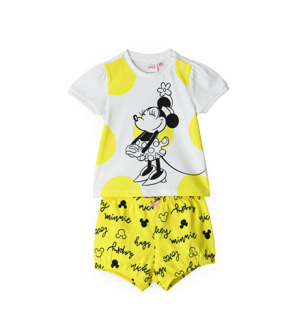 Good night baby girl disney minnie short pajamas 1