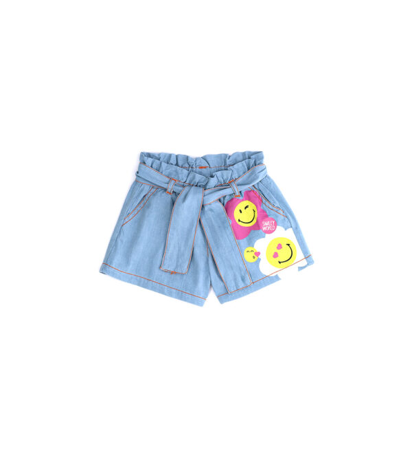 Jolla beach baby girl smiley shorts