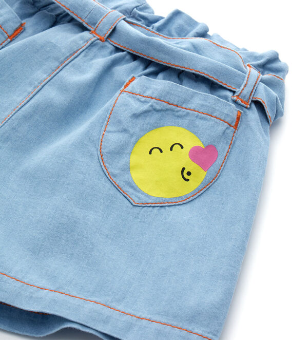 Jolla beach baby girl smiley shorts – Image 3