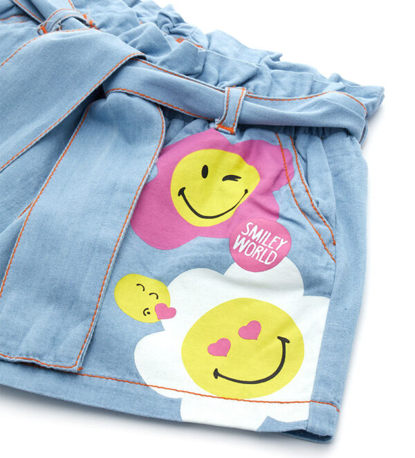 Jolla beach baby girl smiley shorts – Image 2