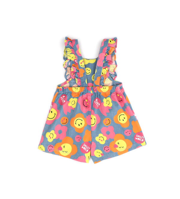 Jolla beach baby girl overalls with smiley print – Image 5