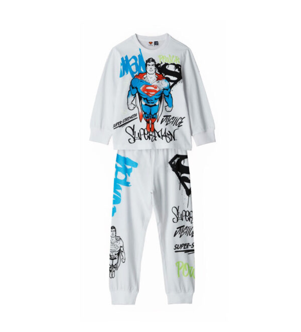 Good night boy warner superman long pajamas