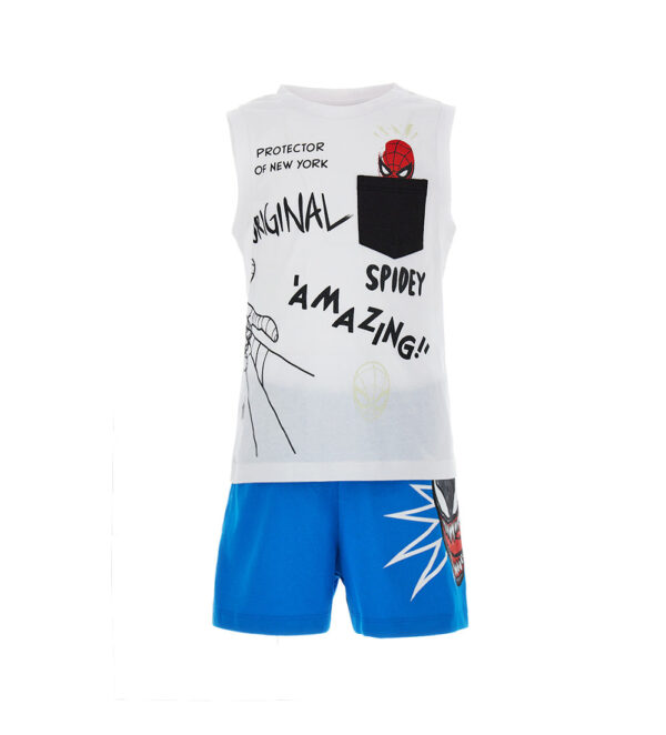 Good night boy marvel spiderman short pajamas 1