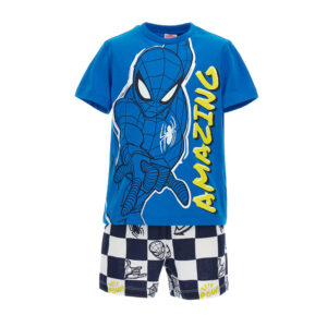 Good night boy marvel spiderman short pajamas 3