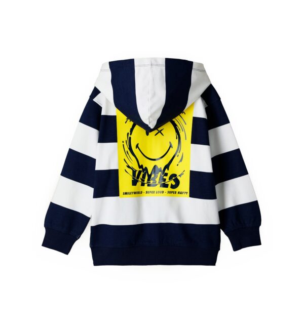 The Worker Boy Smiley Striped Sweatshirt – Image 2