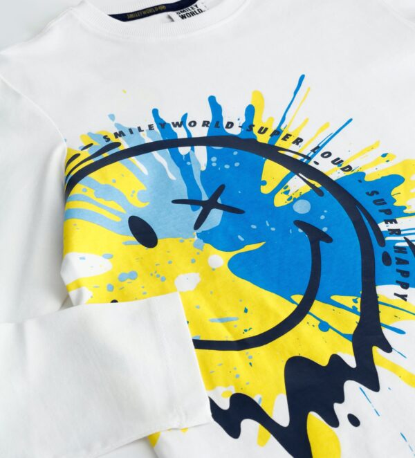 The Worker Boy Long Sleeve Smiley T-Shirt – Image 11
