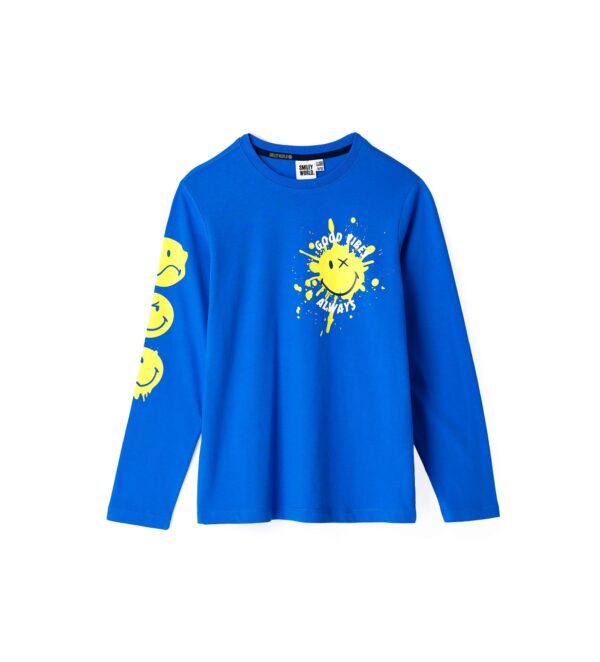 The Worker Boy Long Sleeve Smiley T-Shirt