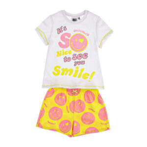 Good night girl smiley short pajamas 3