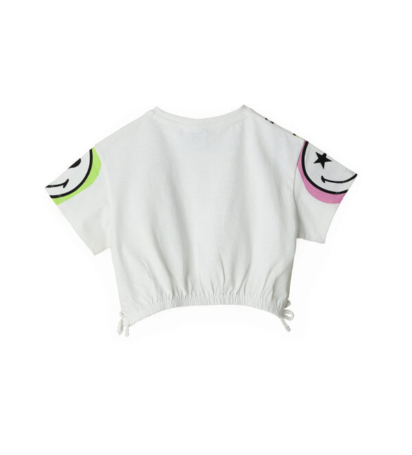Active girl short smiley t-shirt – Image 3