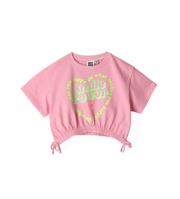 Active girl short smiley t-shirt – Image 9