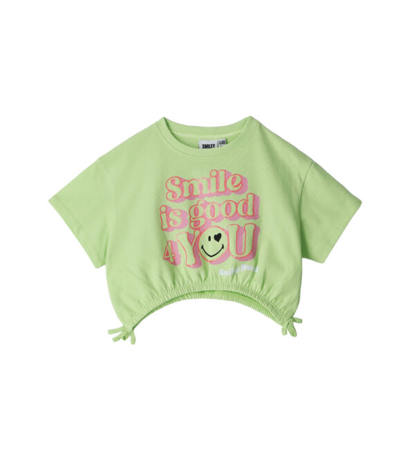 Active girl short smiley t-shirt – Image 14