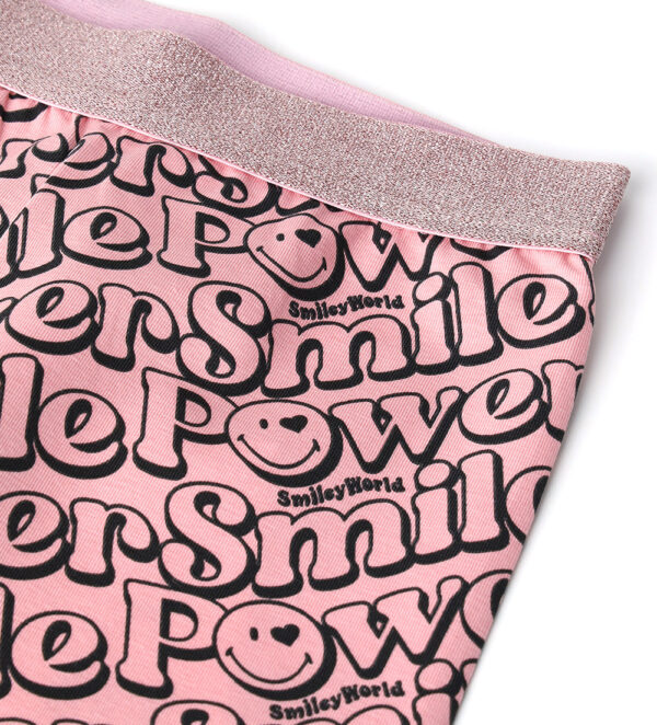 Active girl smiley leggings in cotton – Image 5