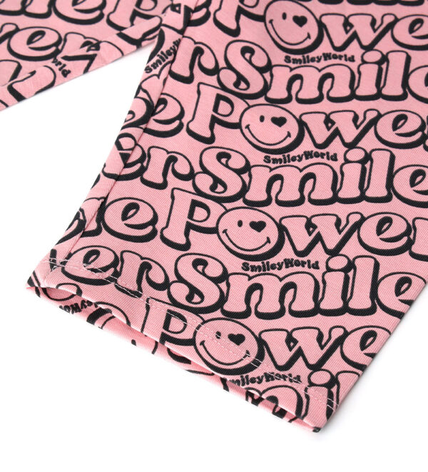 Active girl smiley leggings in cotton – Image 6