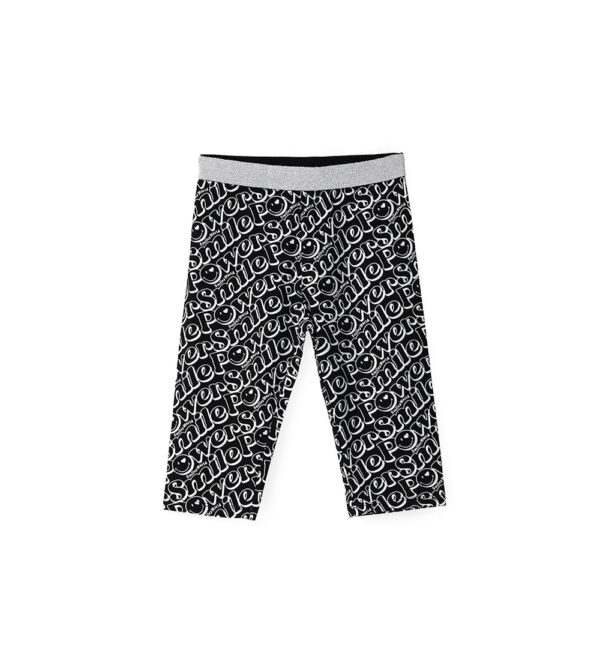 Active girl smiley leggings in cotton