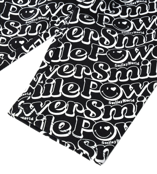 Active girl smiley leggings in cotton – Image 3
