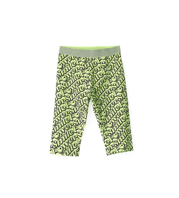 Active girl smiley leggings in cotton – Image 7