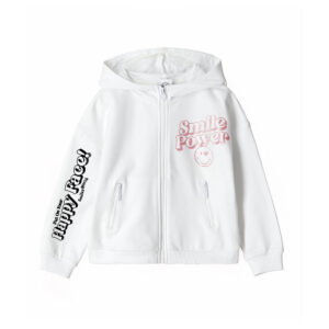 Active Girl Smiley Sweatshirt With Hood