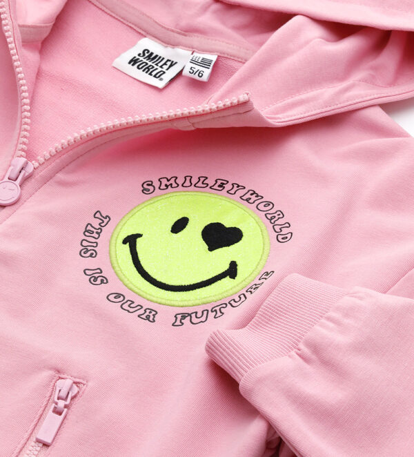 Active Girl Smiley Sweatshirt With Hood – Image 9
