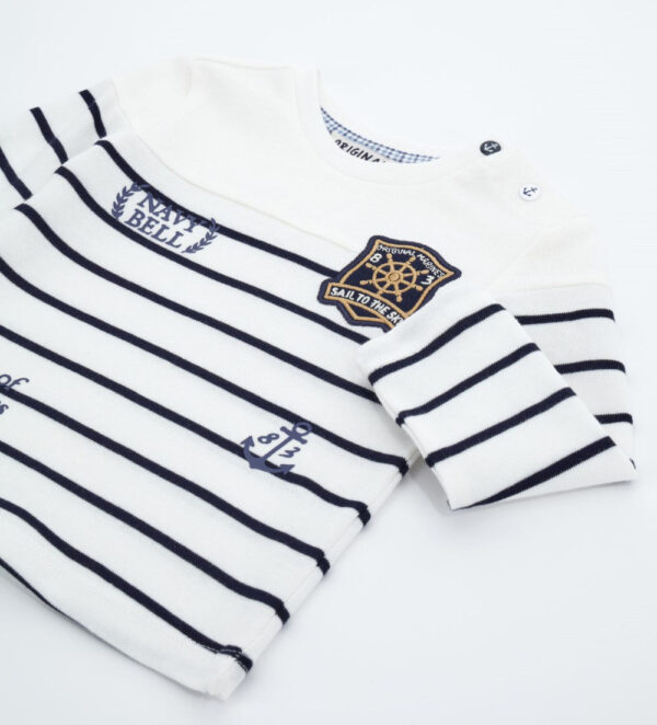 Vip Club Baby boy Striped T-Shirt – Image 8