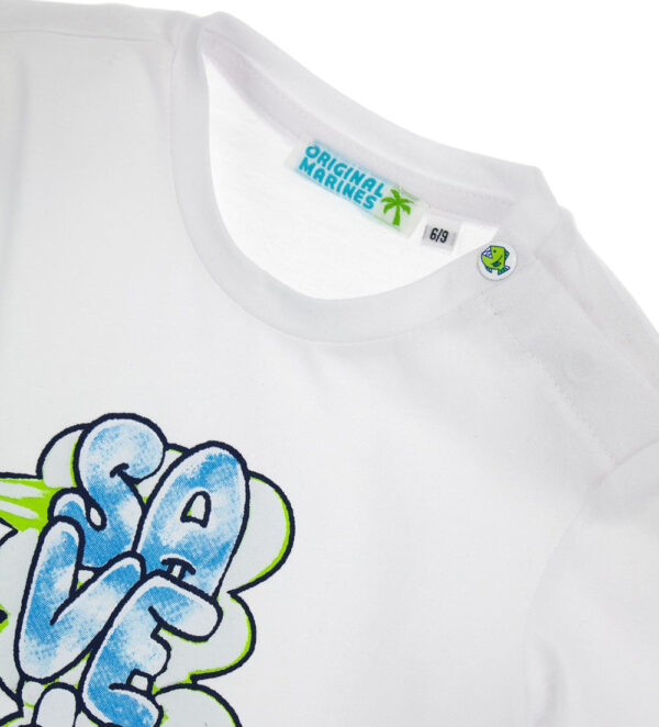 Shark shock baby boy short sleeve t-shirt 17 – Image 3