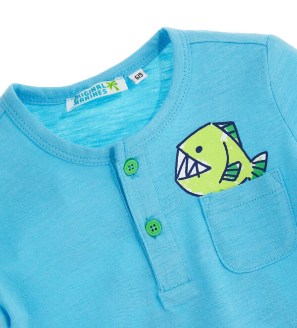Shark shock baby boy serafino t-shirt – Image 3