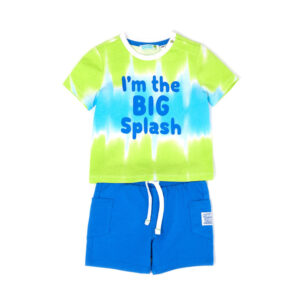 Shark shock baby boy t-shirt and short set 2