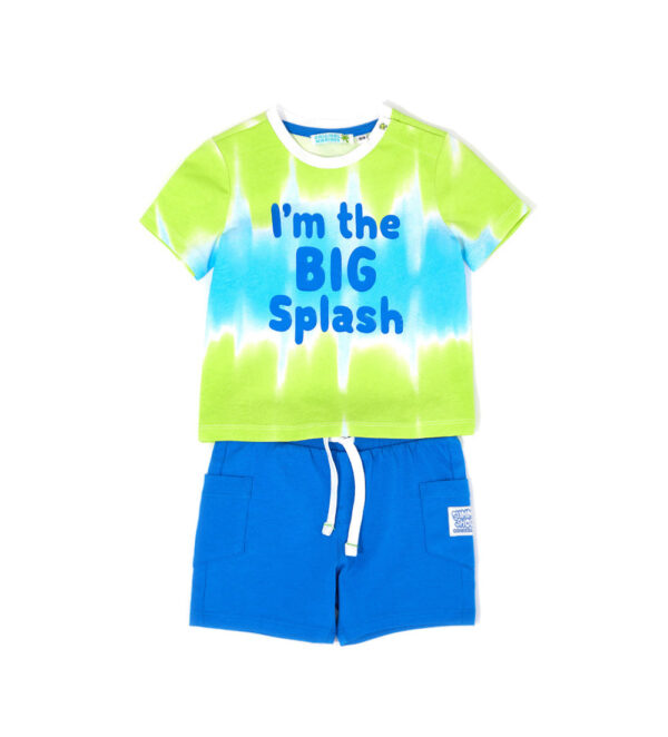 Shark shock baby boy t-shirt and short set 2