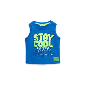 Shark shock baby boy cotton tank top 1