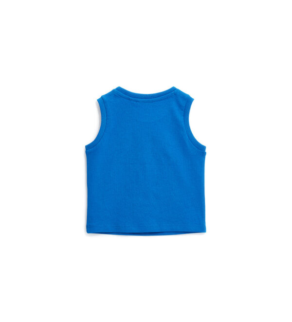 Shark shock baby boy cotton tank top 1 – Image 2