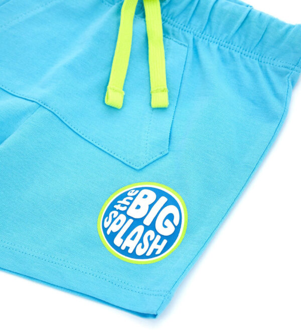 Shark shock baby boy tank top and shorts set – Image 2